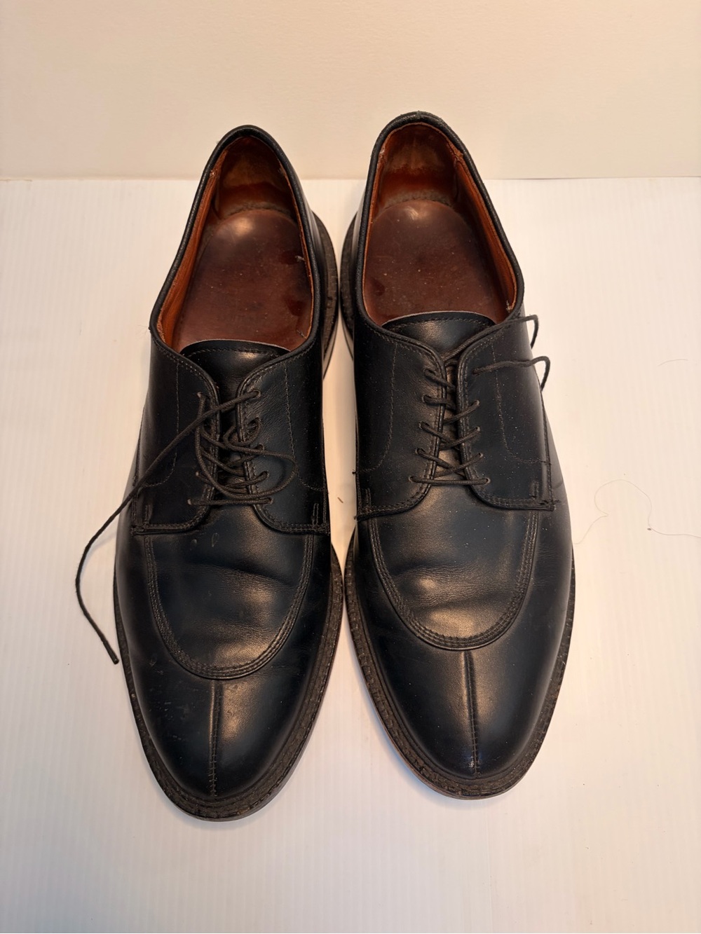 Vintage Allen Edmonds Walton black leather comfort business dress 12